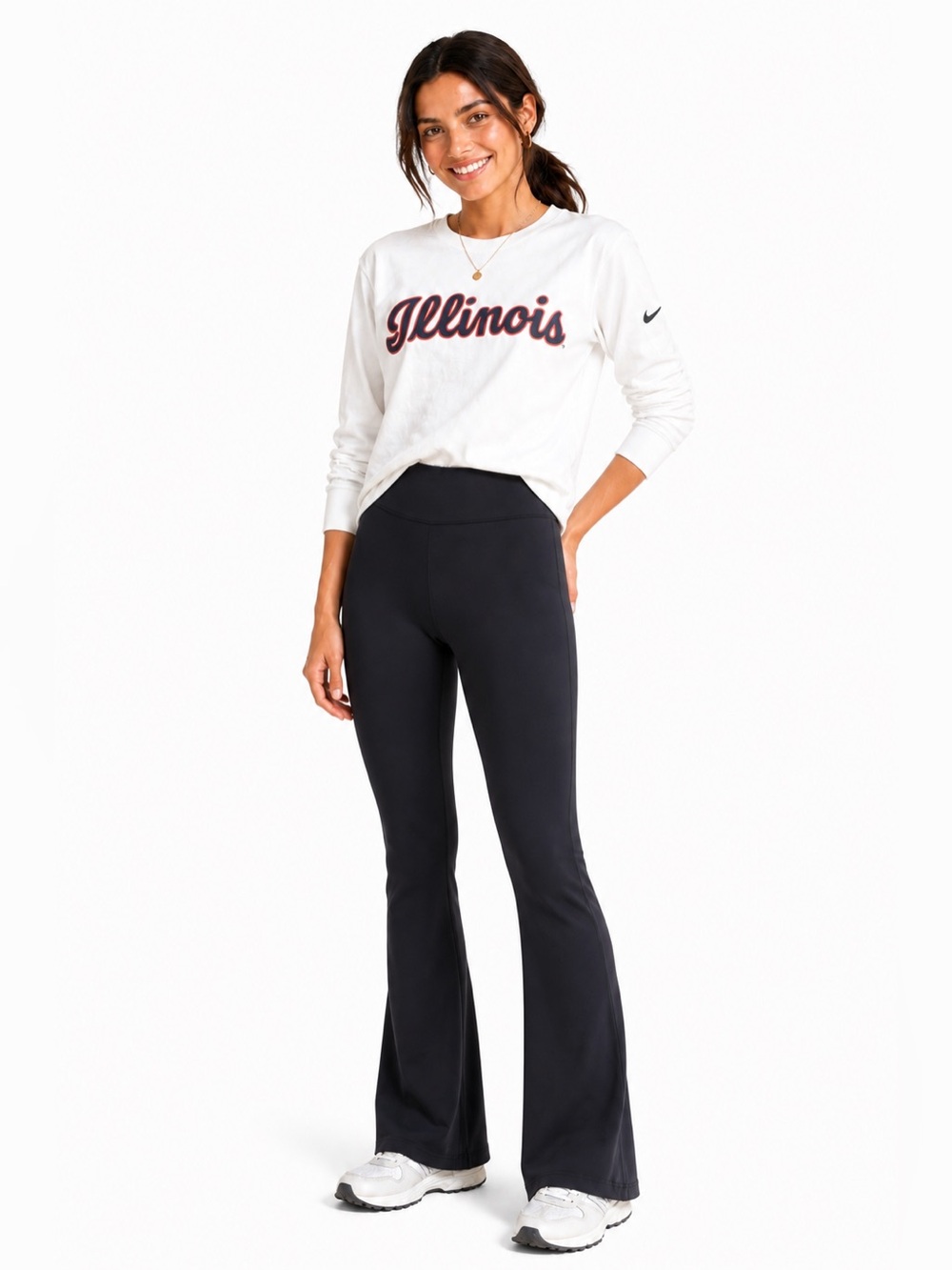 Nike White Illinois Graphic Tee
